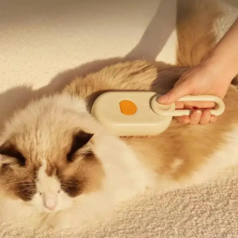 Pet Steam Brush Cat Dog Cleaning Steamy Spray Massage Beauty Comb 3 in 1 Hair Removal Grooming Supplies Pets Accessories